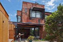 пэтчворк из красной клинкерной плитки